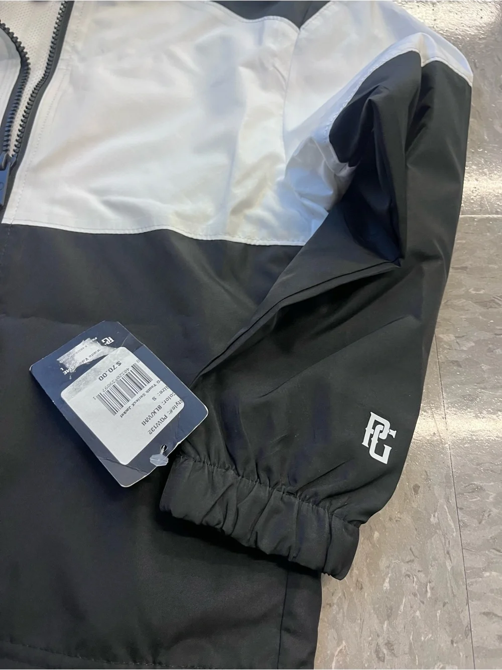 Perfect Game Boys' Black & White Hooded Windbreaker Jacket